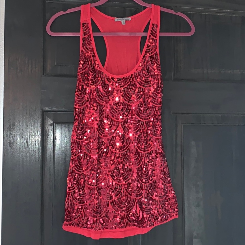 Charlotte Russe Sequin tank top